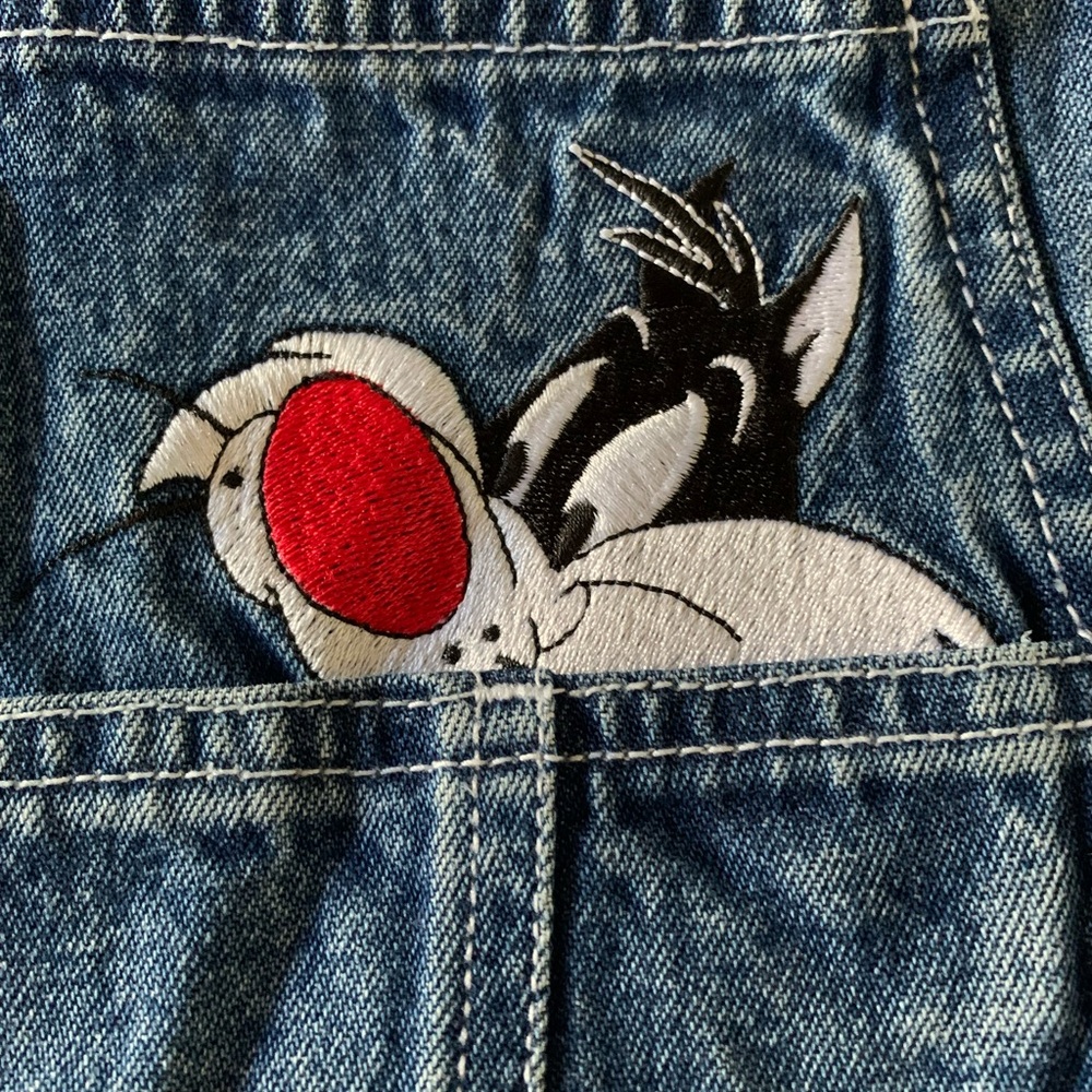 Warner Bros. Looney Tunes Denim Overalls - Picture 4 of 9